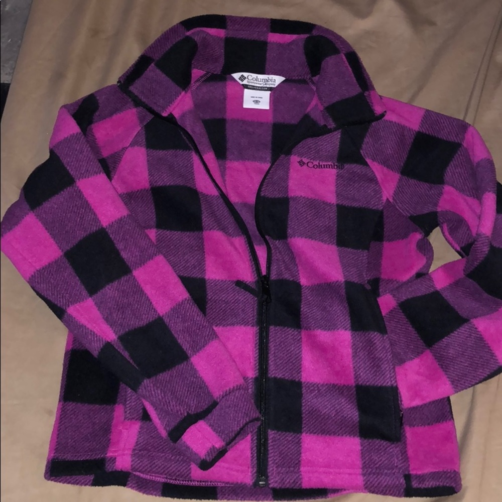 NWOT Girls Plaid Columbia Jacket